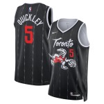 Maillot NBA Toronto Raptors Immanuel Quickley Nike 2025-26 City Edition Noir Swingman - Homme
